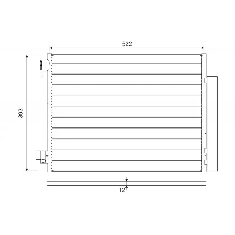 Condenseur, climatisation VALEO 822636