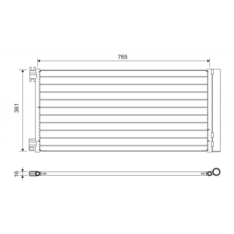 Condenseur, climatisation VALEO 822637