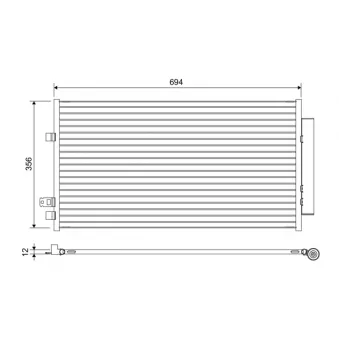 Condenseur, climatisation VALEO 822638