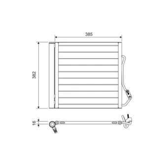 Condenseur, climatisation VALEO 822639