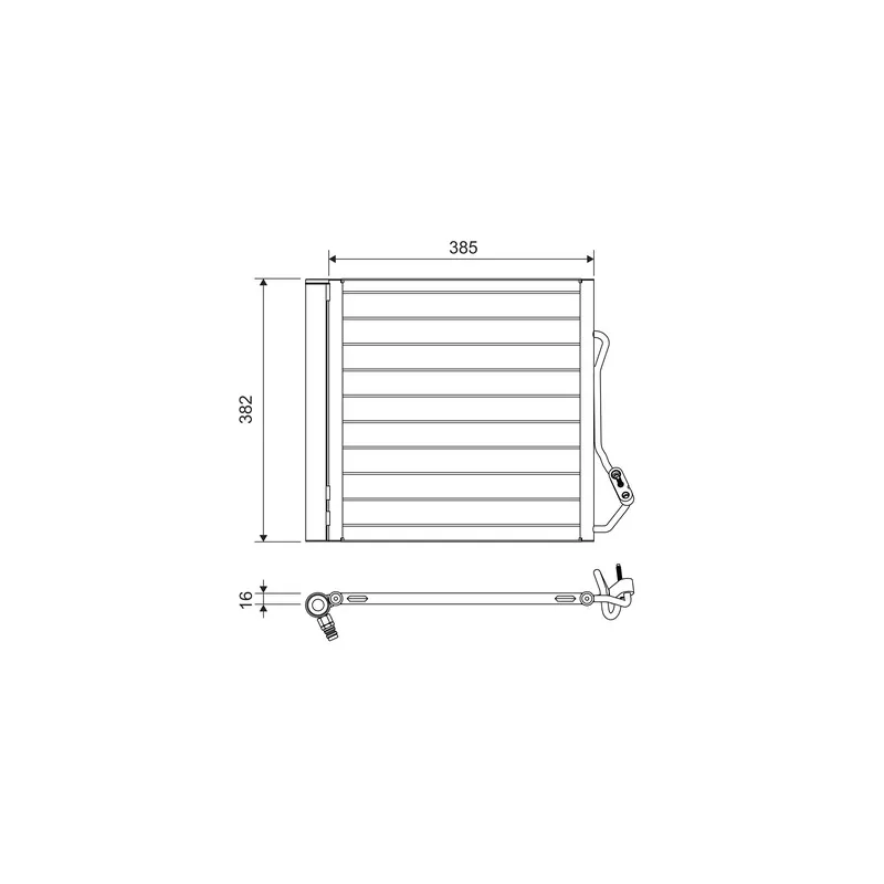 Condenseur, climatisation VALEO 822639