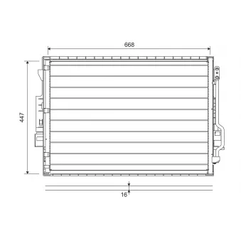 Condenseur, climatisation VALEO 822643