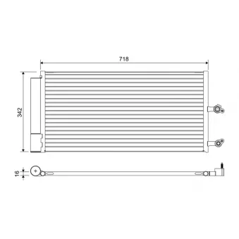 Condenseur, climatisation VALEO 822644