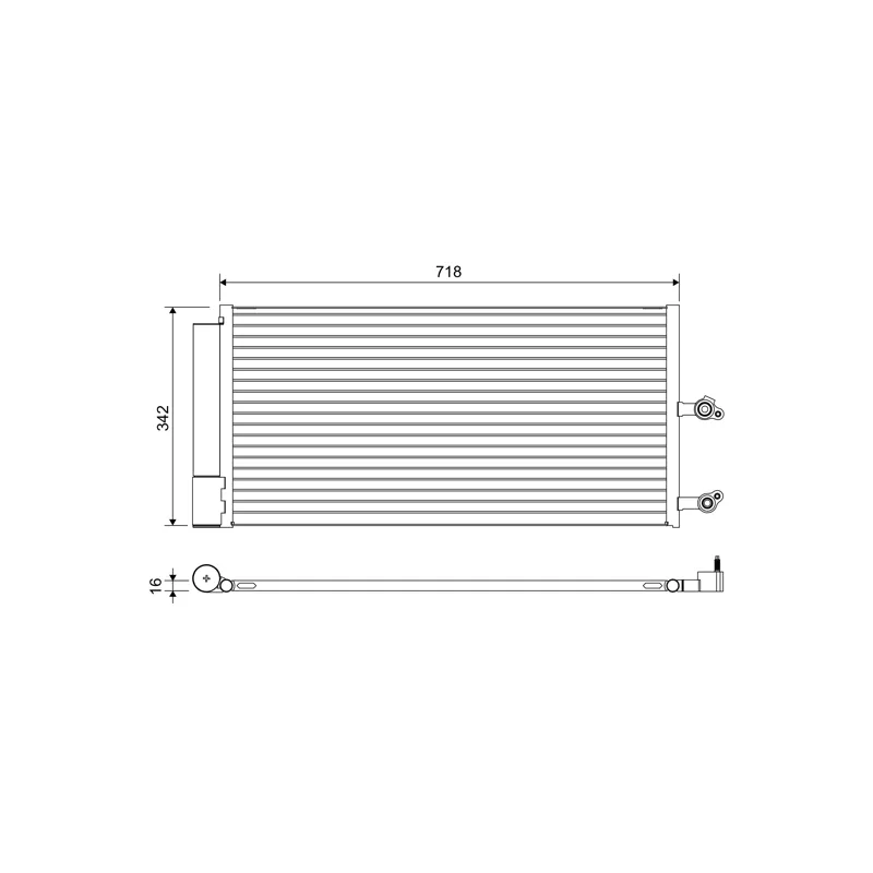Condenseur, climatisation VALEO 822644