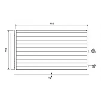 Condenseur, climatisation VALEO 822645