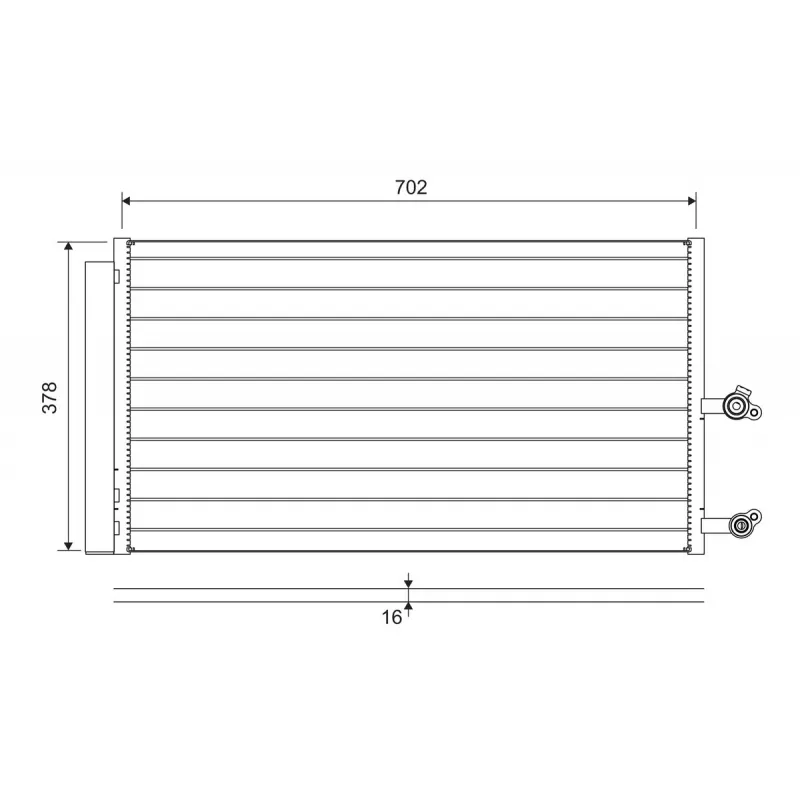 Condenseur, climatisation VALEO 822645
