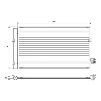 Condenseur, climatisation VALEO 822647