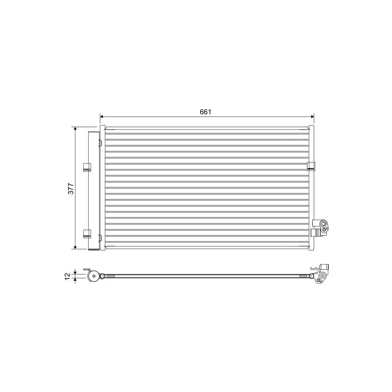 Condenseur, climatisation VALEO 822647