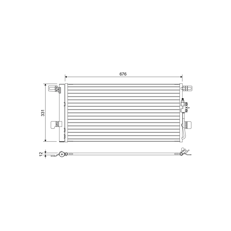 Condenseur, climatisation VALEO 822648