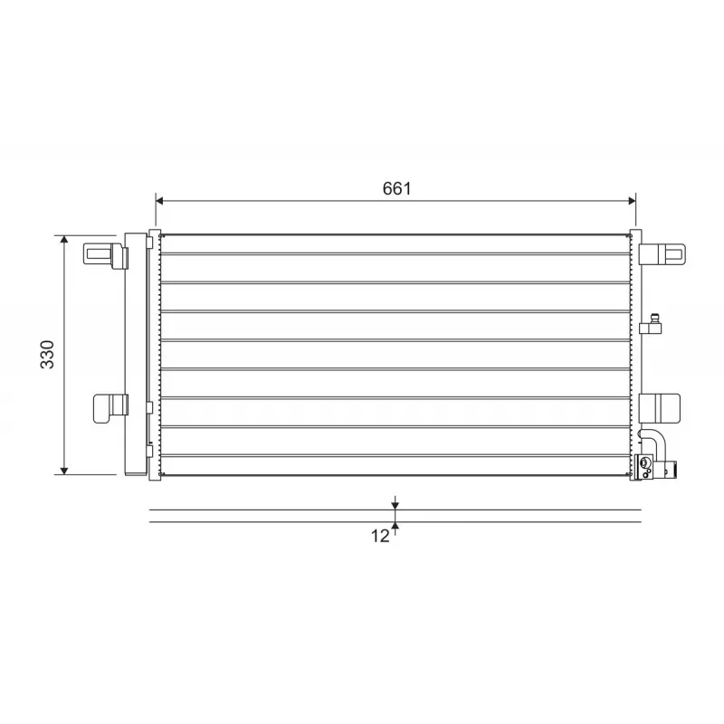Condenseur, climatisation VALEO 822650