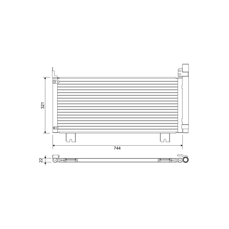 Condenseur, climatisation VALEO 822651