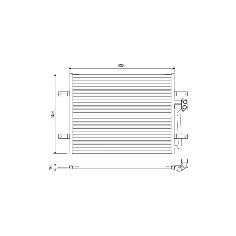 Condenseur, climatisation VALEO 822654