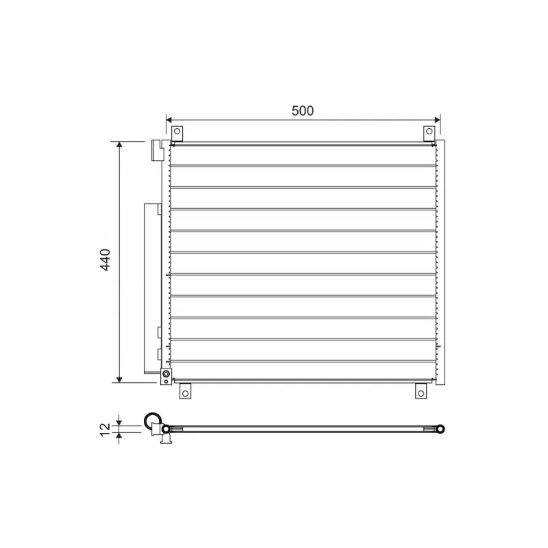 Condenseur, climatisation VALEO 822655