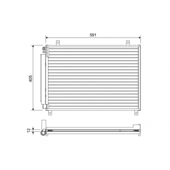 Condenseur, climatisation VALEO 822656