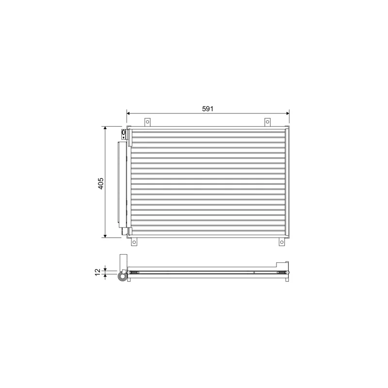 Condenseur, climatisation VALEO 822656