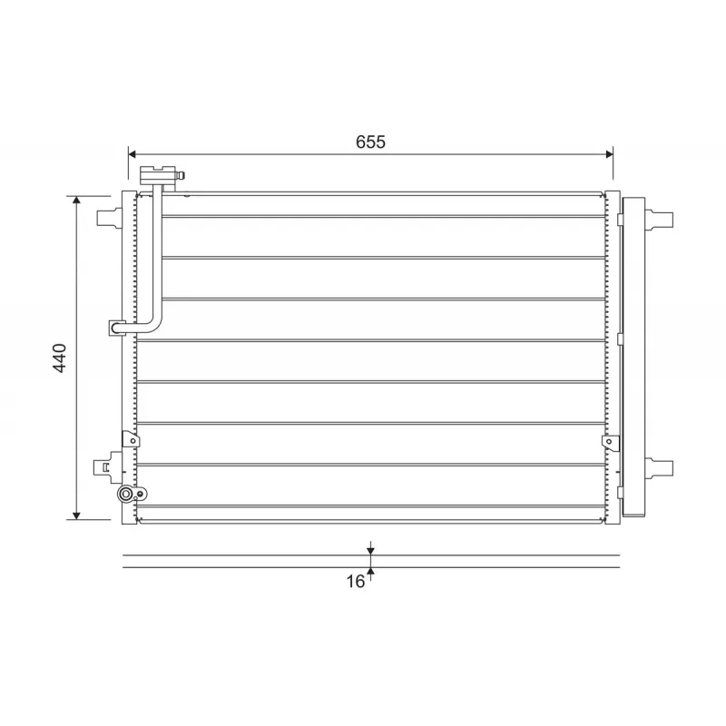 Condenseur, climatisation VALEO 822657