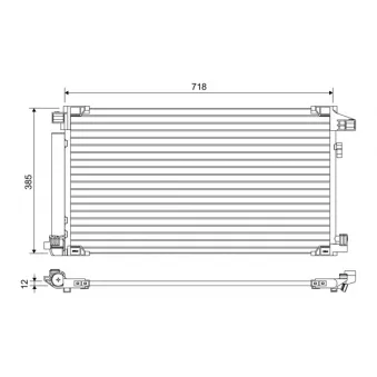 Condenseur, climatisation VALEO 822658