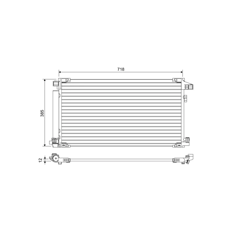 Condenseur, climatisation VALEO 822658