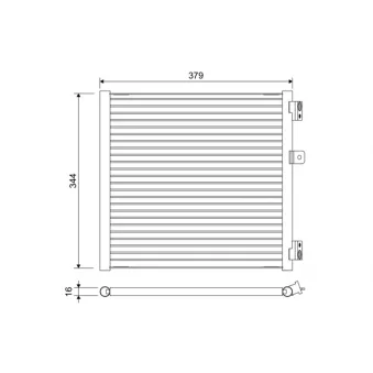 Condenseur, climatisation VALEO 822660