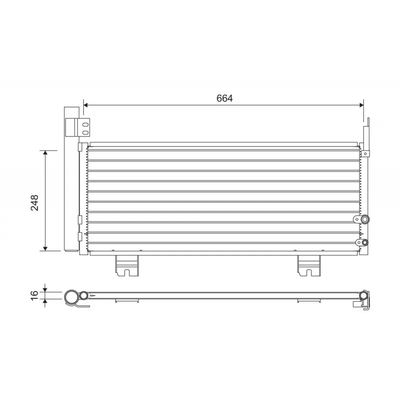 Condenseur, climatisation VALEO 822663