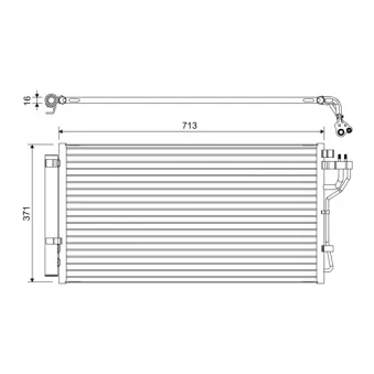 Condenseur, climatisation VALEO 822667