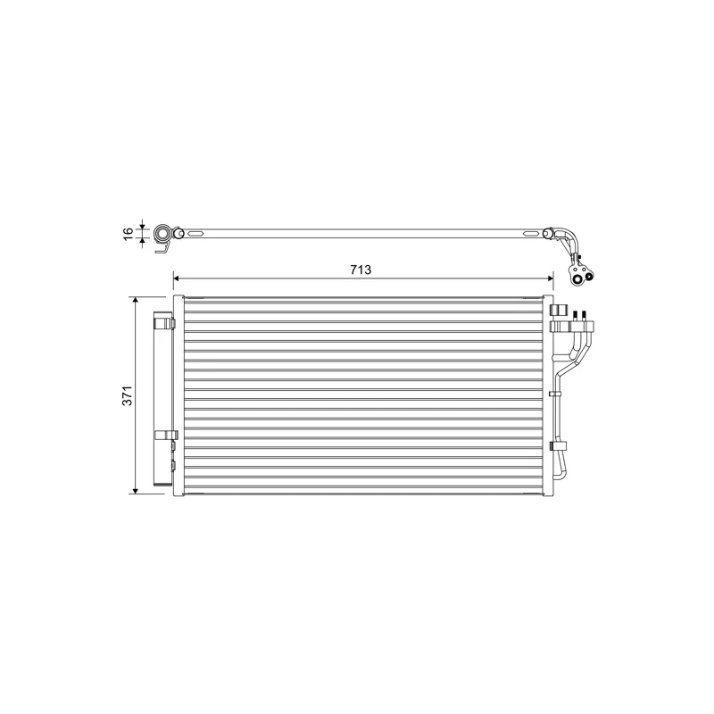 Condenseur, climatisation VALEO 822667
