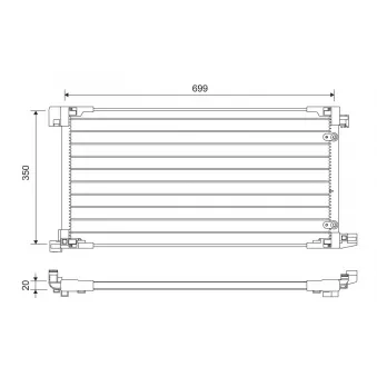Condenseur, climatisation VALEO 822669