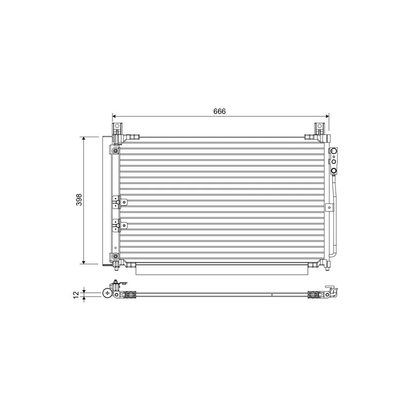 Condenseur, climatisation VALEO 822670