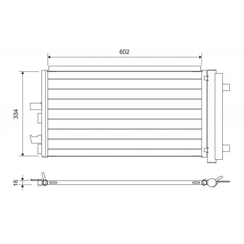 Condenseur, climatisation VALEO 822752