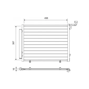 Condenseur, climatisation VALEO 822763
