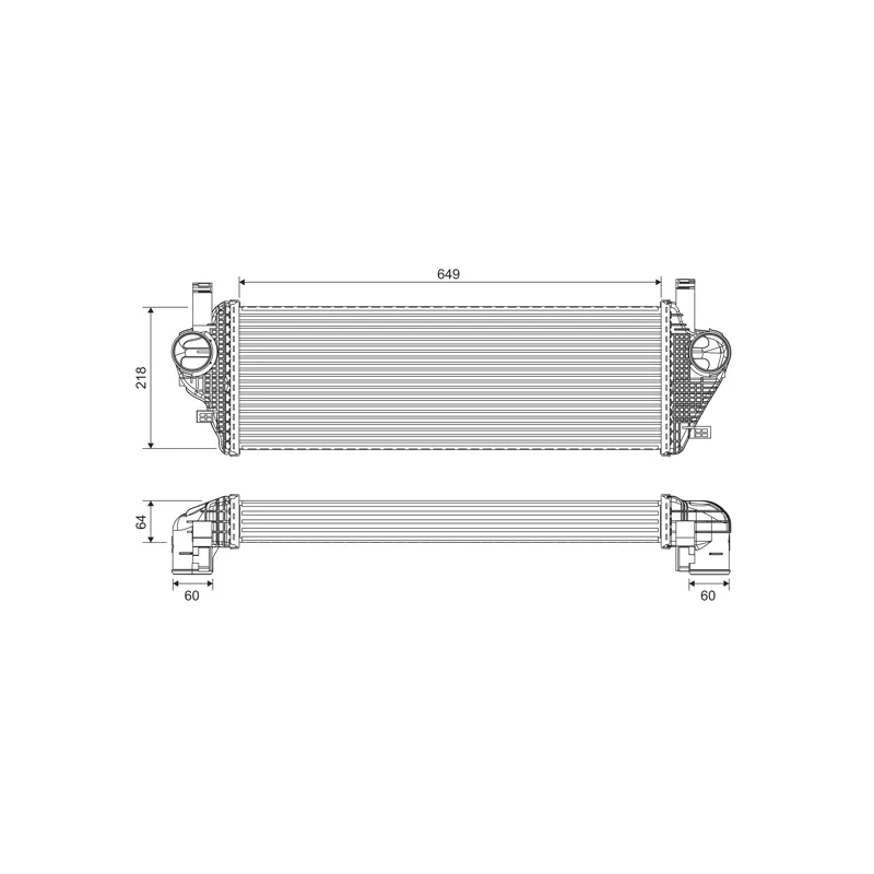 Intercooler, échangeur VALEO 822903