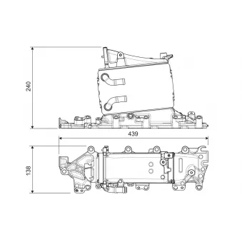 Intercooler, échangeur VALEO 822935
