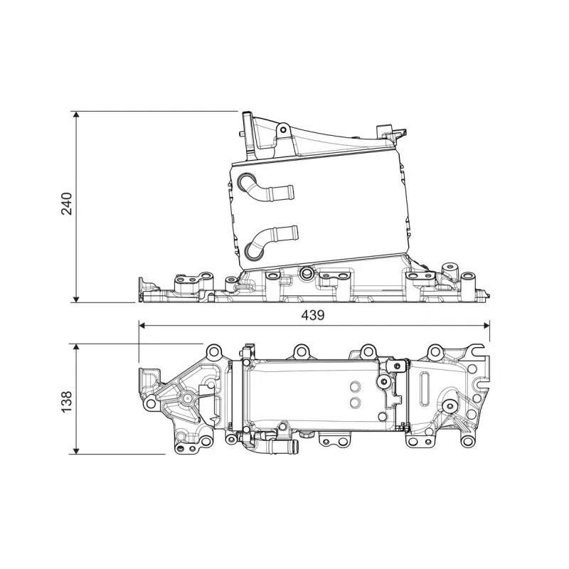 Intercooler, échangeur VALEO 822935