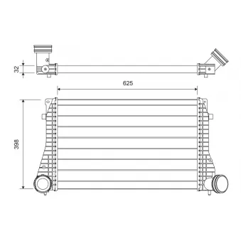 Intercooler, échangeur VALEO 822949