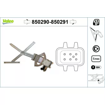 Lève-vitre VALEO 850290