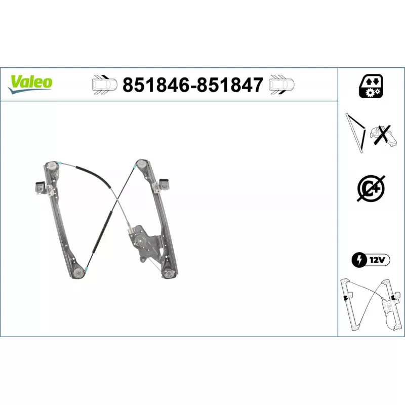 Lève-vitre VALEO 851846