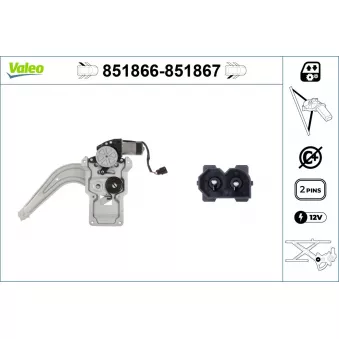 Lève-vitre VALEO 851866