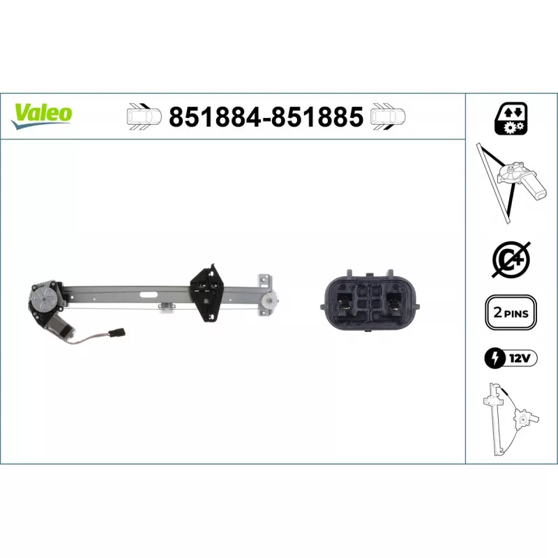 Lève-vitre VALEO 851884