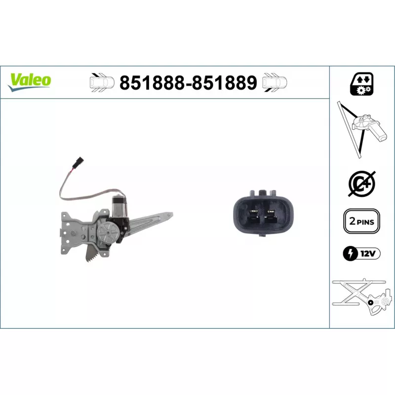 Lève-vitre VALEO 851888