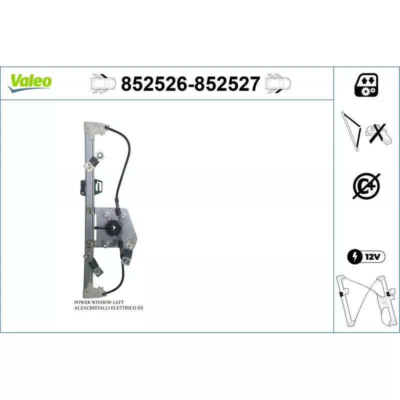 Lève-vitre avant gauche VALEO 852526