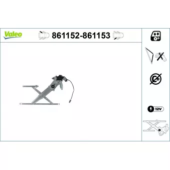 Lève-vitre arrière gauche VALEO