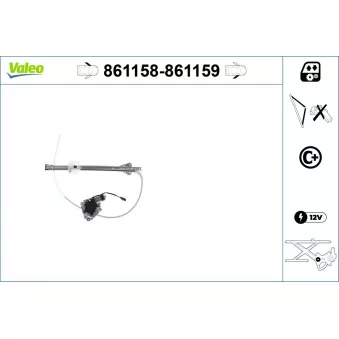 Lève-vitre avant gauche VALEO