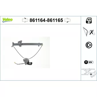 Lève-vitre avant gauche VALEO 861164