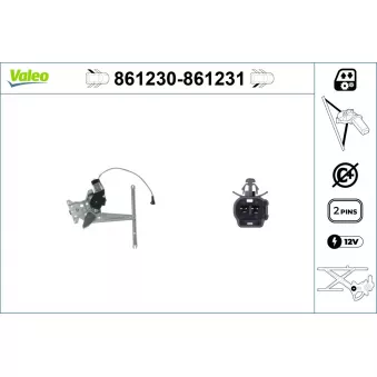 Lève-vitre arrière gauche VALEO