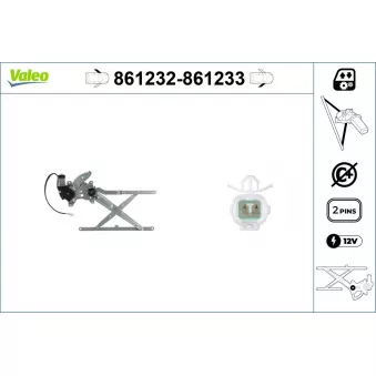 Lève-vitre avant gauche VALEO 861232