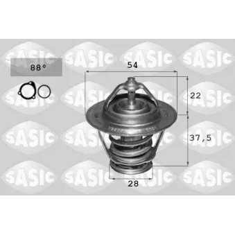 Thermostat, liquide de refroidissement SASIC
