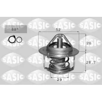 Thermostat, liquide de refroidissement SASIC 3306134