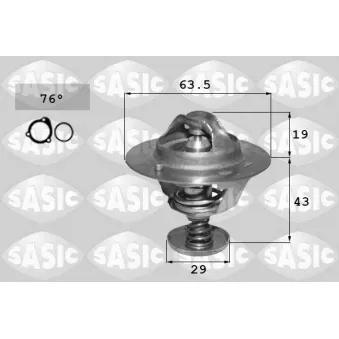 Thermostat, liquide de refroidissement SASIC
