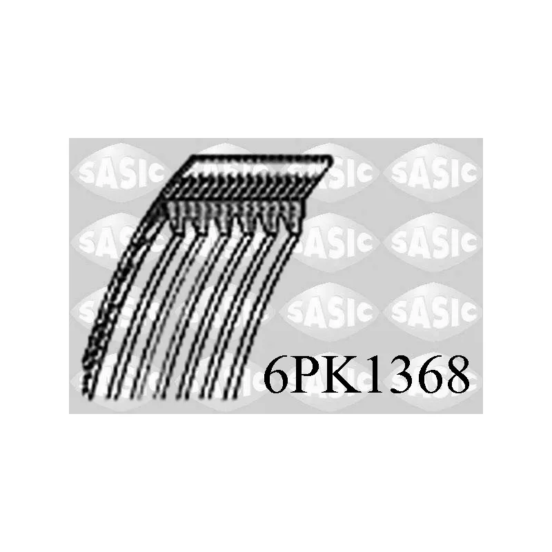 Courroie trapézoïdale à nervures SASIC 6PK1368