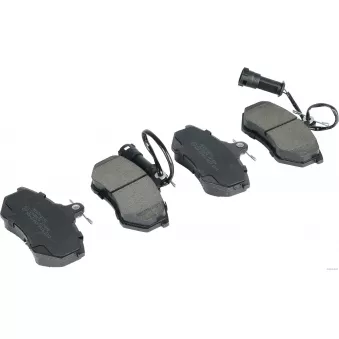 Jeu de 4 plaquettes de frein avant HERTH+BUSS JAKOPARTS J3600834